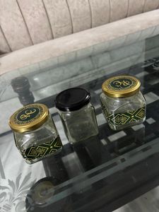 set of 8 Glass Jars