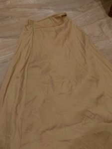 Elegant Gold Maxi Skirt