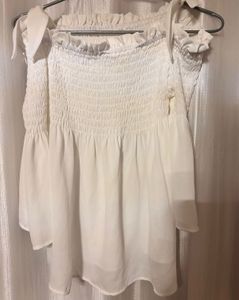 White Off-Shoulder Top