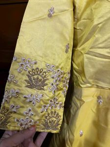 yellow floor length suit on sale