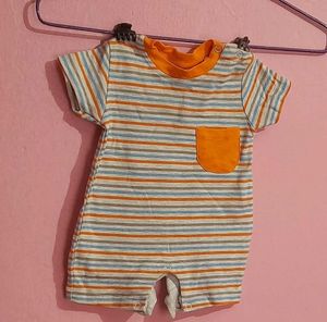 Striped Baby Romper