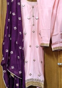 Functional Stitched  Suit With Duppata