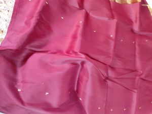*500 Off* Pure Kanchi Pattu Silk Maroon Saree