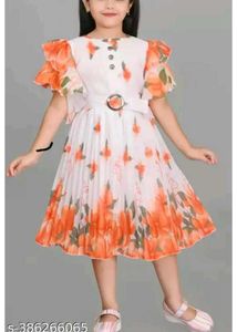 Cute Floral Girls Dress