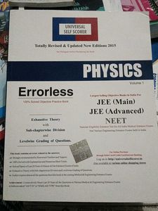 Errorless Physics Vol 1&2 , For JEE and NEET exam.