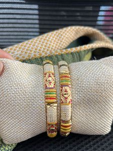 rajwada kundan Colorful Traditional Bangles