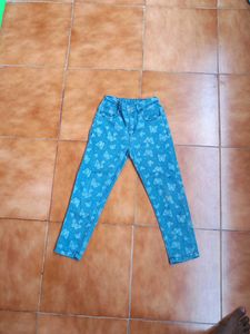 Butterfly Print Denim Jeans