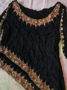 Party Wear Black Top