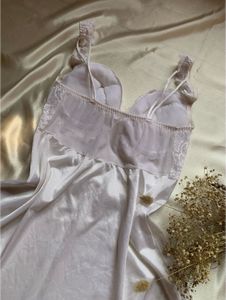 White Lace Sleep Wear Dress