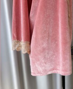 Korean Velvet Night Robe