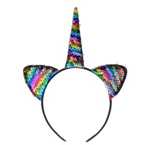 Rainbow Unicorn Sequin Headband