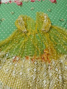 Bright Yellow Flowy Dress