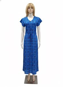 Blue Plaid nighty-M size