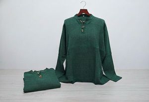 Stylish Green Long Sleeve Top