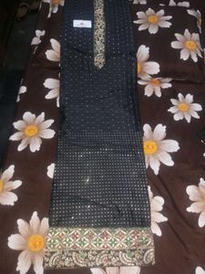 Beautiful Black Cotton Suit