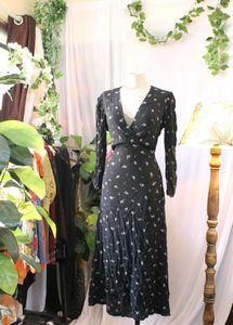 Mango Floral Print Maxi  Dress