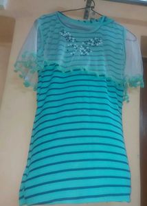 Cute Striped Girls Dress