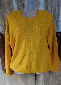 Cozy Mustard Knitted Top