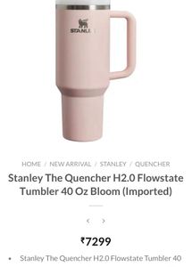 Stanley Tumbler Bottle
