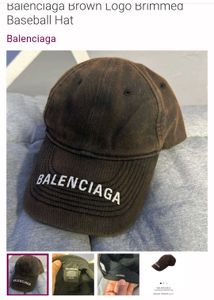 Balenciaga Cap - Dark Brown