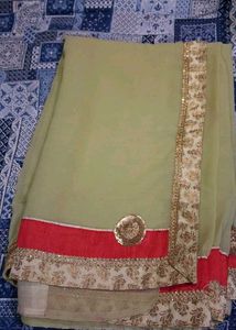 Elegant Green Saree