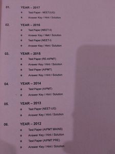 11 Years NEET UG Papers