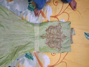 Beautiful Green Embroidered Dress