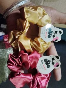 Hey! Jewelry Satin Scrunchie Set Pack Of 2