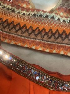 Orange Lehenga Choli Set