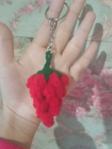 Red grapes Keychain