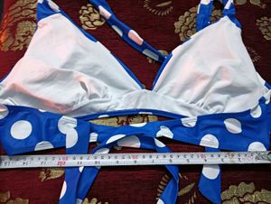 Blue Polka Dot 👙 Top