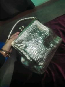 Stylish golden Handbag