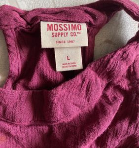 Mossimo Burgundy Romper sleevless size:L