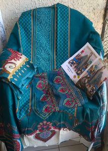 Pakistani Patch Work Unstitched Dress Material