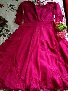 Sparkling Magenta Party Dress
