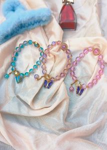 Beaded Butterfly hand bracelet pack 1