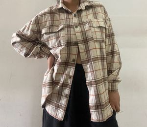 🌈Oversized Check Flannel Shirt 🩷