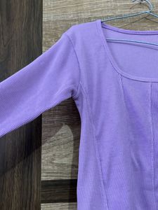 Purple Long Sleeve Top