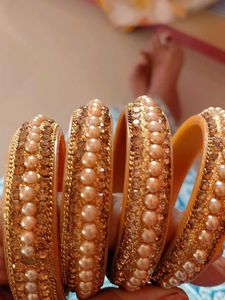 Pearl &amp; Stone Bangles