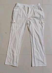 White Casual Women's trousers