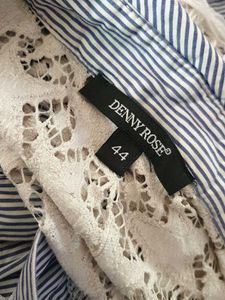 5412. Striped Fringe Shirt Dress