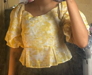 Floral Peplum Top
