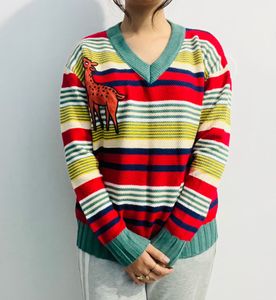 Gucci Striped V-Neck Sweater
