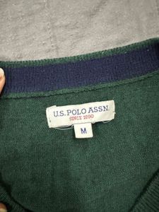 US Polo Assn Green Sweater - M