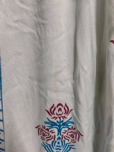 Elegant White Printed Kurta