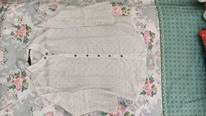Polka Dot Shirt With Ruffle Sleeves