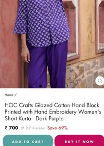 HOC Tunic Short Kurta