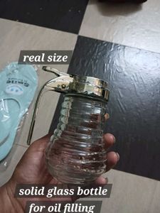 Oil Filling Glass Solid Bottle
