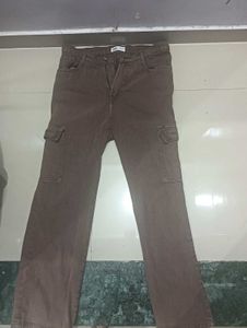 Zara Brown Cargo Pants