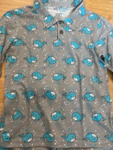 Whale Print Pajama Set